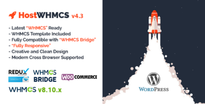 HostWHMCS Responsive Hosting and WHMCS WordPress Theme