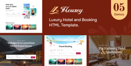 Housey - Resort and Hotel HTML Template