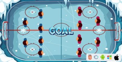 Ice Hockey - HTML5 Game (Construct 3) + Admob