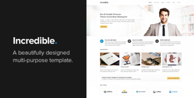 Incredible - Responsive HTML Template