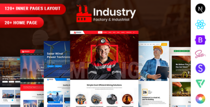 Industry - Factory & Industrial React NextJs Template