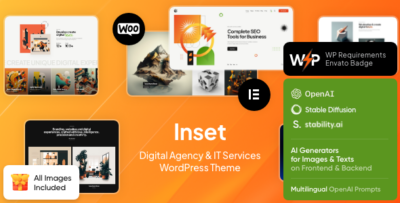 Inset - Digital Agency & IT Services WordPress Theme