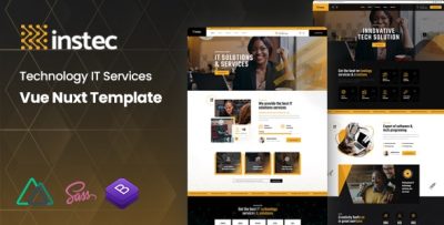 Instec - Technology IT Services Vue Nuxt Template