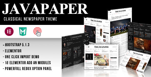 Javapaper - Classic Newspaper Theme Javapaper - Classic Newspaper Theme
