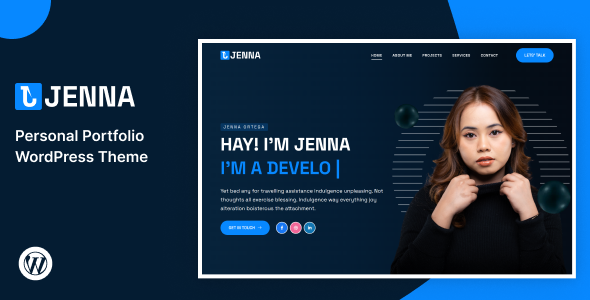Jenna - Personal Portfolio WordPress Theme Jenna - Personal Portfolio WordPress Theme