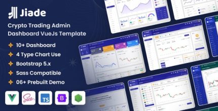 Jiade - VueJs Crypto Trading Admin Dashboard Template