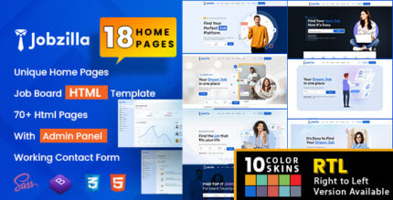 Jobzilla - Job Board HTML Template