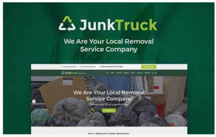 JunkTruck - Garbage Removal Service WordPress Theme