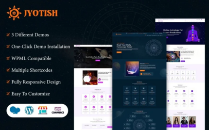 Jyotish - Horoscope and Astrology WordPress Theme