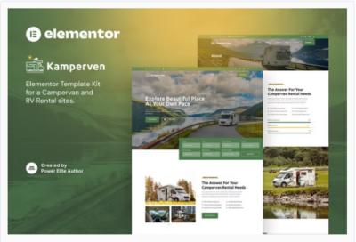 Kamperven - Campervan & RV Rental Elementor Template Kit
