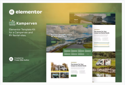 Kamperven – Campervan & RV Rental Elementor Template Kit