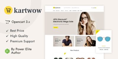 Kartwow - Fashion and Sunglasses OpenCart Theme