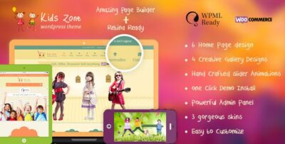 Kids Zone Children And Kids WordPress Theme