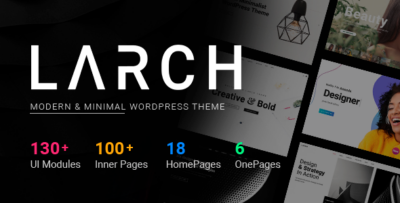 Larch - Responsive Minimal Multipurpose WordPress Theme v2.4