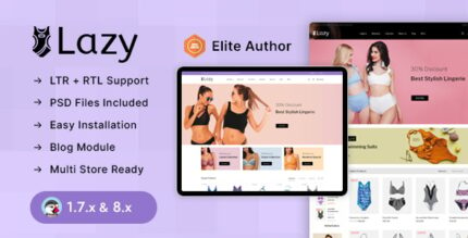 Lazy - Lingerie Store Prestashop 1.7 & 8.x Responsive Theme