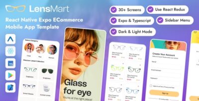 LensMart - React Native Expo eCommerce Mobile App Template