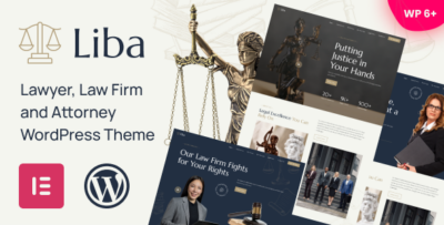 Liba - Lawyer, Law Firm and Attorney WordPress Theme