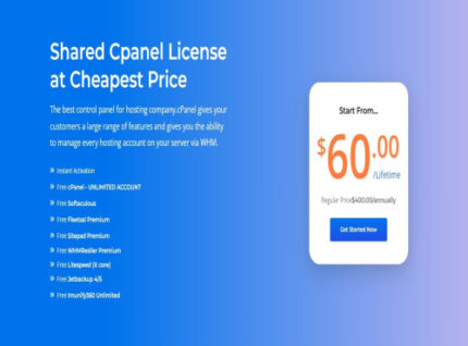(Lifetime License) Shared Cpanel License Combo Shared Cpanel License Whmresller, Litespeed (Xcore), Jetbackup, Imunify360, Cloudlinux
