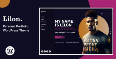 Lilon – Personal Portfolio WordPress Theme