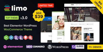 Limo WP - Elementor Multi-purpose WooCommerce Theme v3.1.0