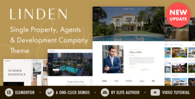 Linden - Single Property RealEstate Agent WordPress