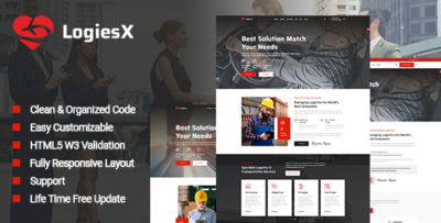 LogiesX - Logistics & Transportation HTML Template