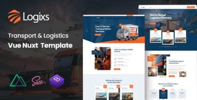 Logixs - Transport & Logistics Vue Nuxt Template