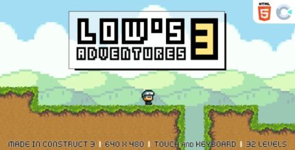 Low's adventures 3 - HTML5 Platform game