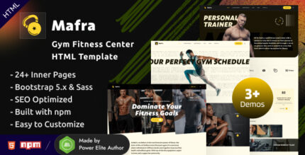 Mafra - Gym Fitness Center HTML Template