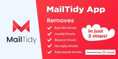 MailTidy - Email List Cleaner SAAS Application v2.4