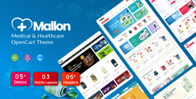 MallOn - Super Fast Medical & Healthcare Stores OpenCart Theme