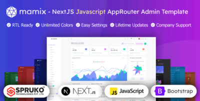 Mamix - NextJS AppRouter Javascript Admin Template