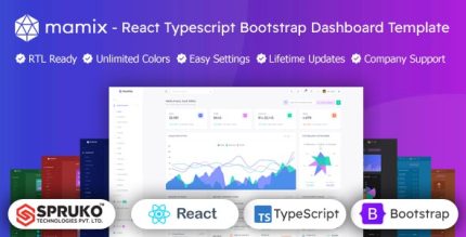 Mamix - React Bootstrap Typescript Admin Dashboard Template