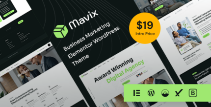 Mavix - Business Marketing Elementor WordPress Theme