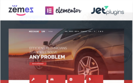 Mechanicum - Car Repair Elementor WordPress Theme