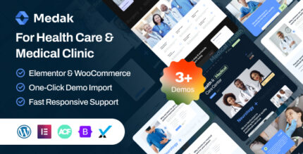 Medak - Doctor Medical & Healthcare Clinic Elementor WordPress Theme