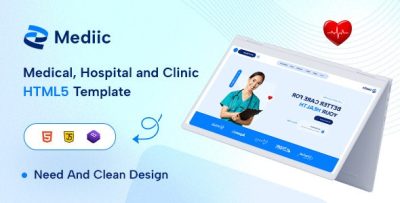 Mediic - Medical, Hospital and Clinic HTML5 Template