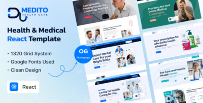 Medito - Health & Medical React JS Template