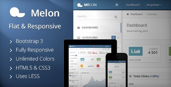 Melon - Flat & Responsive Admin Template Melon - Flat & Responsive Admin Template
