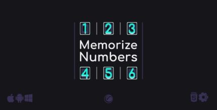 Memorize Numbers HTML5 Construct Game