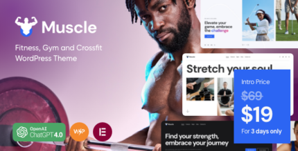 Muscle - Sports Center & Solarium WordPress Theme