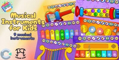 Musical Instruments for Kids (HTML5 GAME) - CONSTRUCT 3