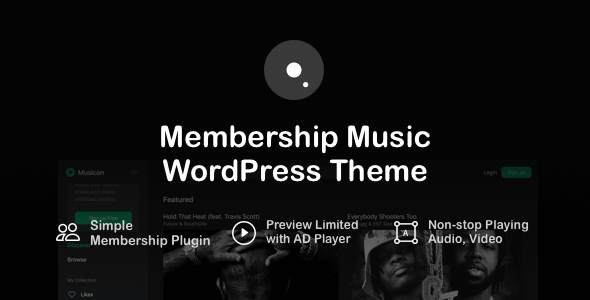 Musicon - WordPress Membership Music Theme Musicon - WordPress Membership Music Theme