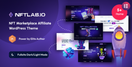 NFTLAB.IO - NFT Marketplace Affiliate Elementor WordPress Theme