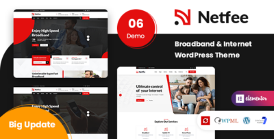 Netfee - Broadband and Internet WordPress Theme