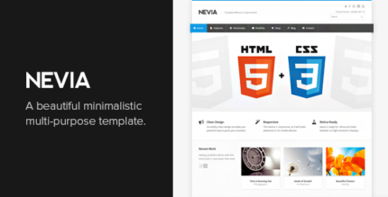 Nevia - Responsive HTML5 Template