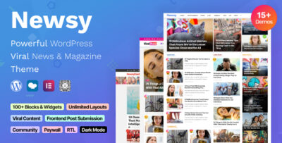 Newsy - Viral News & Magazine WordPress Theme v2.5.3