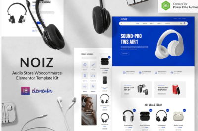 Noiz - Audio Store WooCommerce Elementor Template Kit