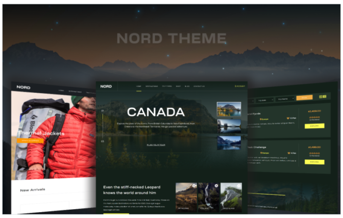 Nord Tours and Travel Woocommerce Wordpress Theme