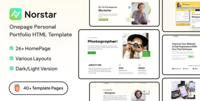 Norstar - Personal Portfolio HTML Template